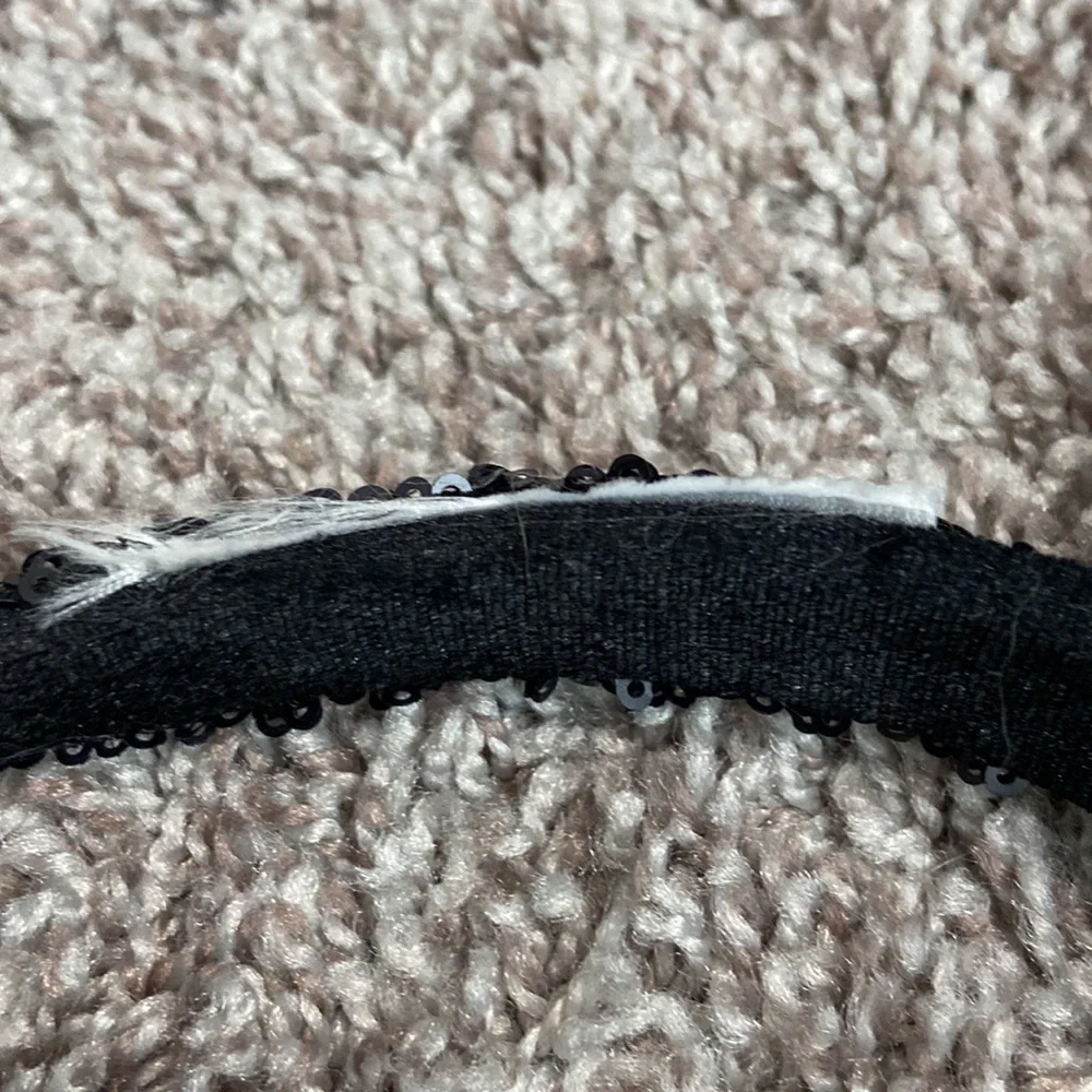 DISNEY black leopard bow Minnie ears headband